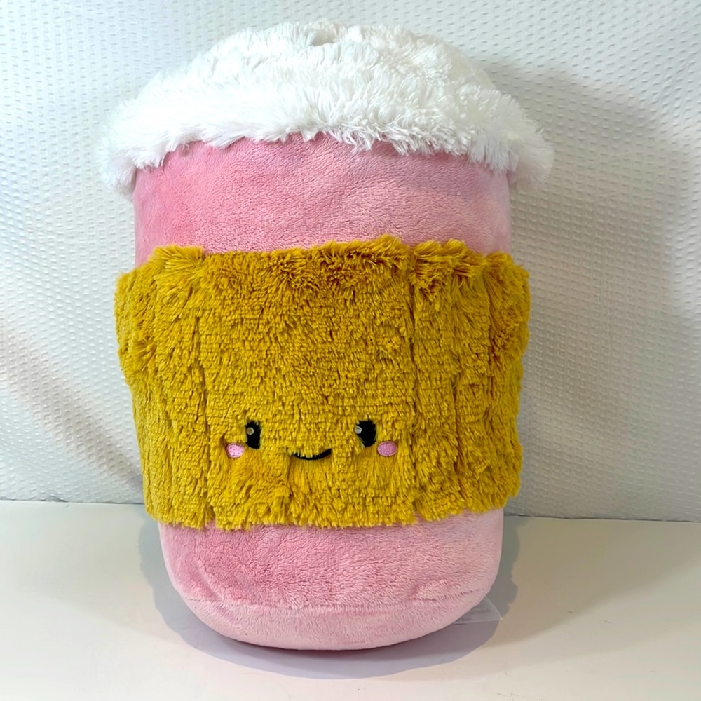 Squishable Pink Coffee Cup 15”